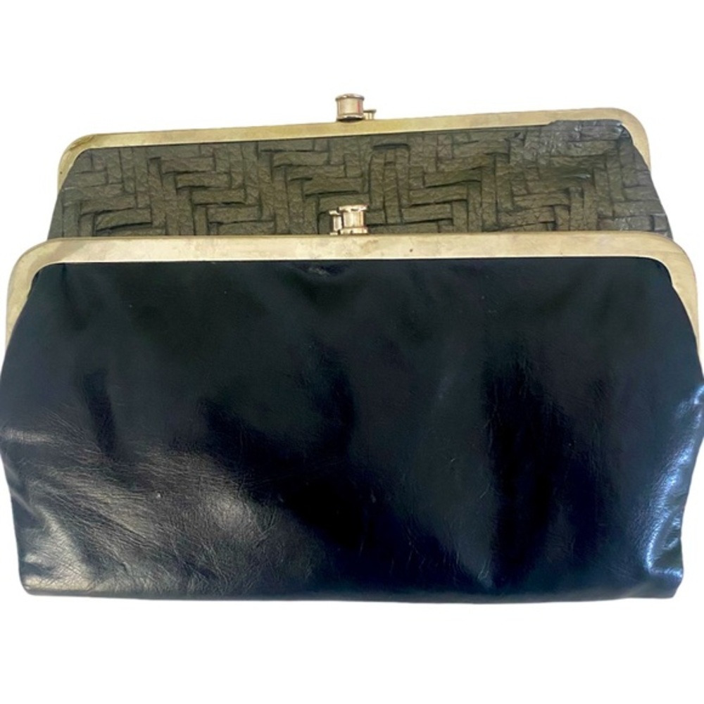Bundle Black and Gray Clutch by Target -5x7 black , and gray thatched , pvc